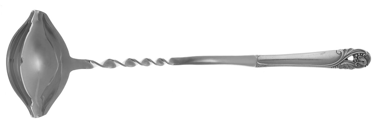 Spring Glory (Sterling, 1942, No Monograms) Punch Ladle with Stainless Bowl HC by International Silver-1