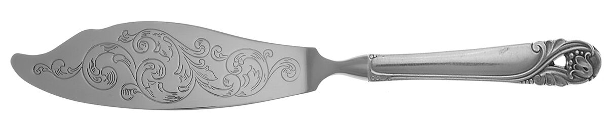 Spring Glory (Sterling, 1942, No Monograms) Fish Serving Knife with Stainless Blade HC by International Silver-1