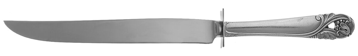 Spring Glory (Sterling, 1942, No Monograms) Carving Knife Small with Stainless Blade HC by International Silver-1