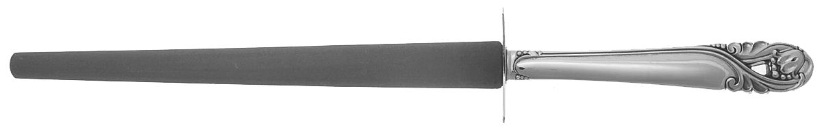 Spring Glory (Sterling, 1942, No Monograms) Large Steel Rod Knife Sharpener by International Silver-1