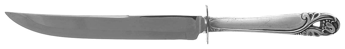 Spring Glory (Sterling, 1942, No Monograms) Small Steak Carving Knife with Stainless Blade by International Silver-1