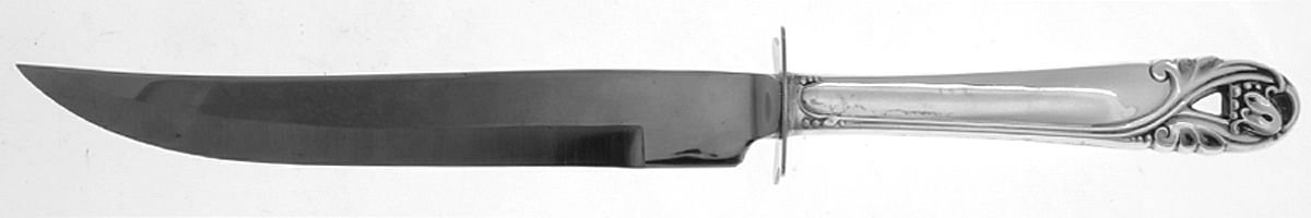 Spring Glory (Sterling, 1942, No Monograms) Small Steak Carving Knife with Stainless Blade by International Silver-1