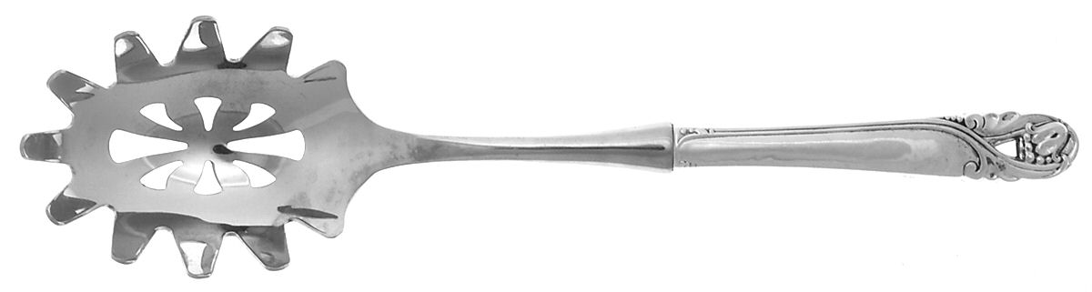Spring Glory (Sterling, 1942, No Monograms) Pasta Server with Stainless Bowl by International Silver-1
