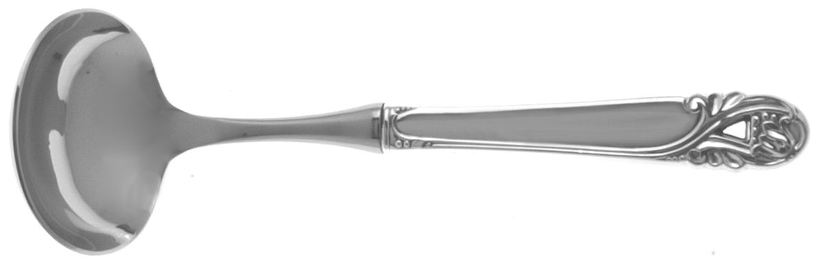 Spring Glory (Sterling, 1942, No Monograms) Hollow Handle Gravy Ladle with Stainless Bowl by International Silver-1