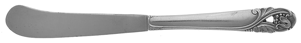 Spring Glory (Sterling, 1942, No Monograms) Hollow Handle Paddle Butter Spreader (Solid) by International Silver-1