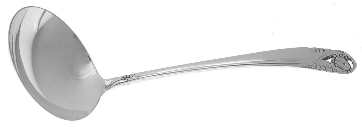 Spring Glory (Sterling, 1942, No Monograms) Solid Gravy Ladle by International Silver-1