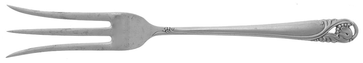 Spring Glory (Sterling, 1942, No Monograms) Lemon Fork by International Silver-1