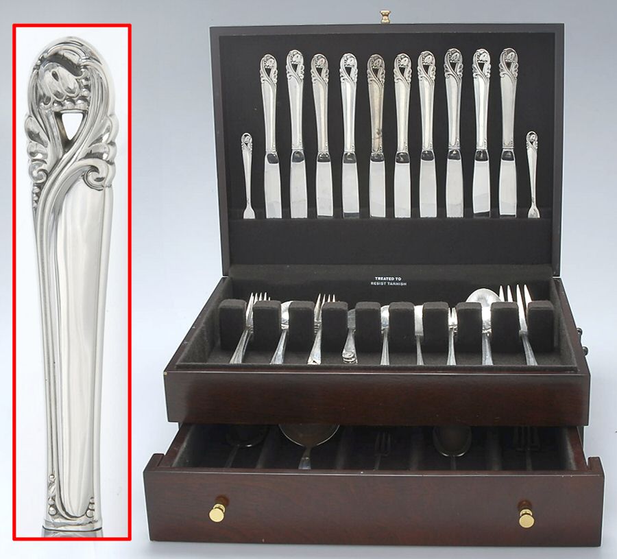 Spring Glory (Sterling, 1942, No Monograms) 104 Piece Set by International Silver-1