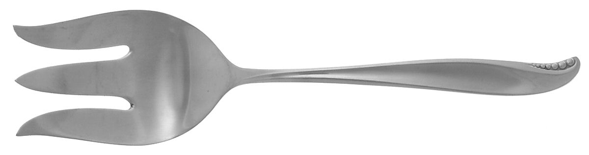 Spindrift (Stainless) Large Solid Cold Meat Serving Fork by International Silver-1
