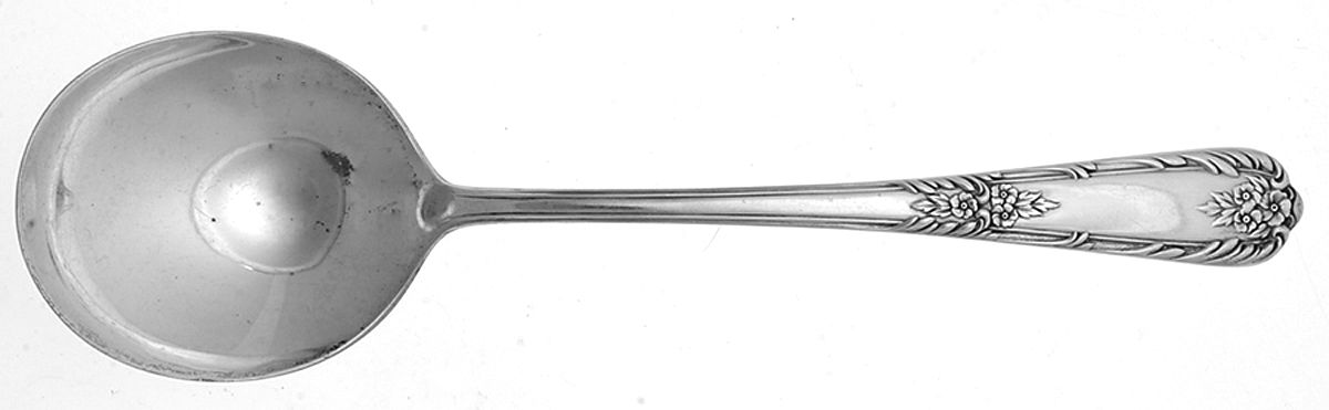 Splendor (Sterling, 1939, No Monograms) Round Bowl Soup Spoon (Gumbo) by International Silver-1