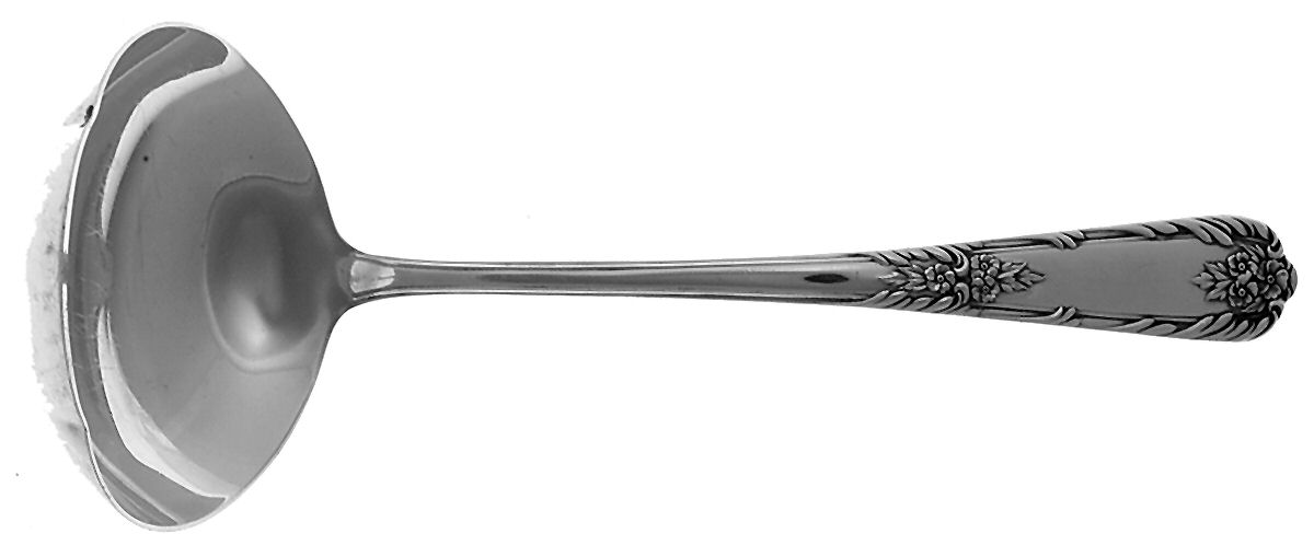 Splendor (Sterling, 1939, No Monograms) Solid Gravy Ladle by International Silver-1
