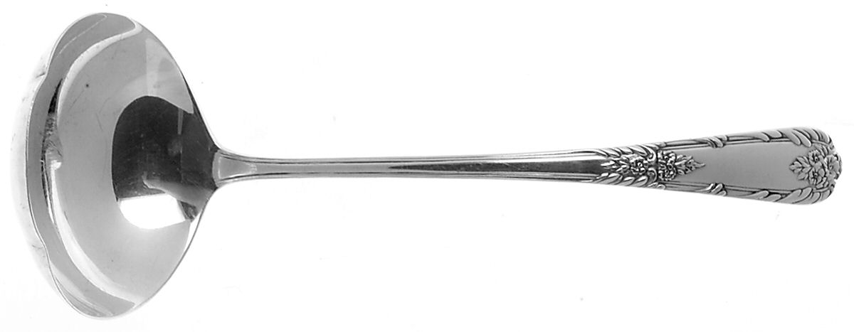 Splendor (Sterling, 1939, No Monograms) Solid Piece Cream Ladle by International Silver-1