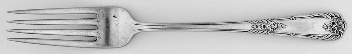 Splendor (Sterling, 1939, No Monograms) Fork by International Silver-1