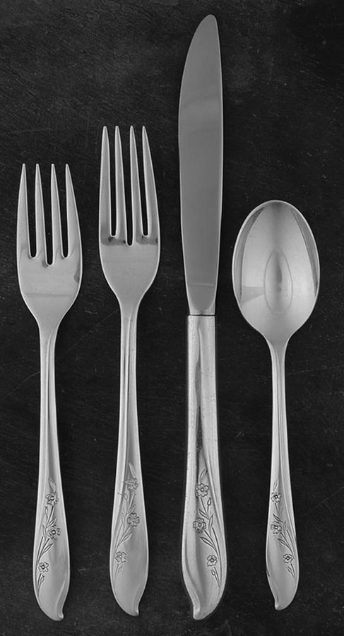 Springtime (Silverplate, 1957) 4 Piece Place Setting by International Silver-1