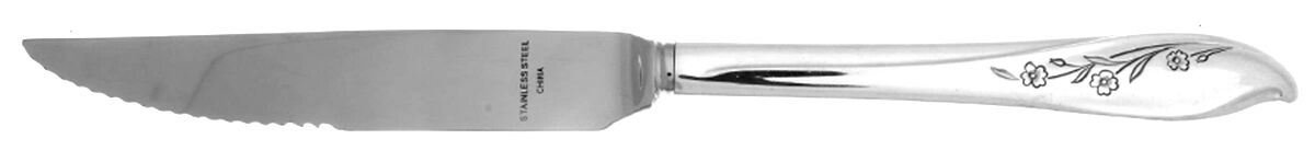 Springtime (Silverplate, 1957) Steak Knife Individual Hollow, Serrate HC by International Silver-1