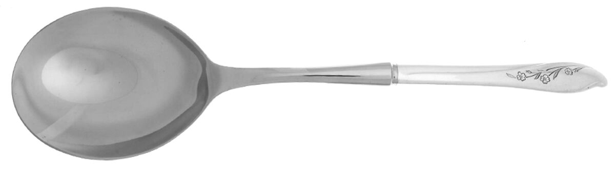 Springtime (Silverplate, 1957) Casserole Spoon with Smooth Stainless Bowl HC by International Silver-1