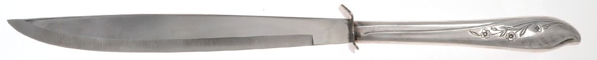 Springtime (Silverplate, 1957) Small Steak Carving Knife with Stainless Blade by International Silver-1