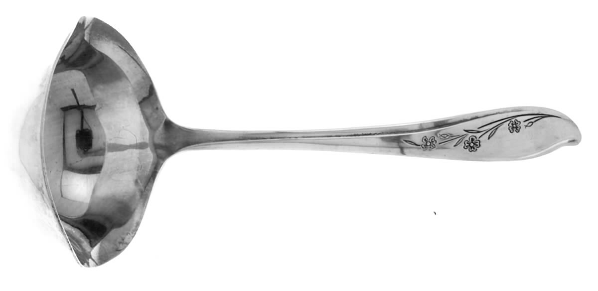 Springtime (Silverplate, 1957) Solid Gravy Ladle by International Silver-1