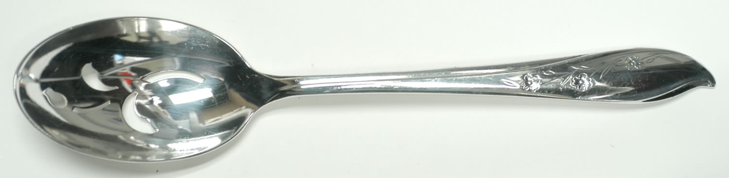 Springtime (Silverplate, 1957) Pierced Tablespoon (Serving Spoon) by International Silver-1