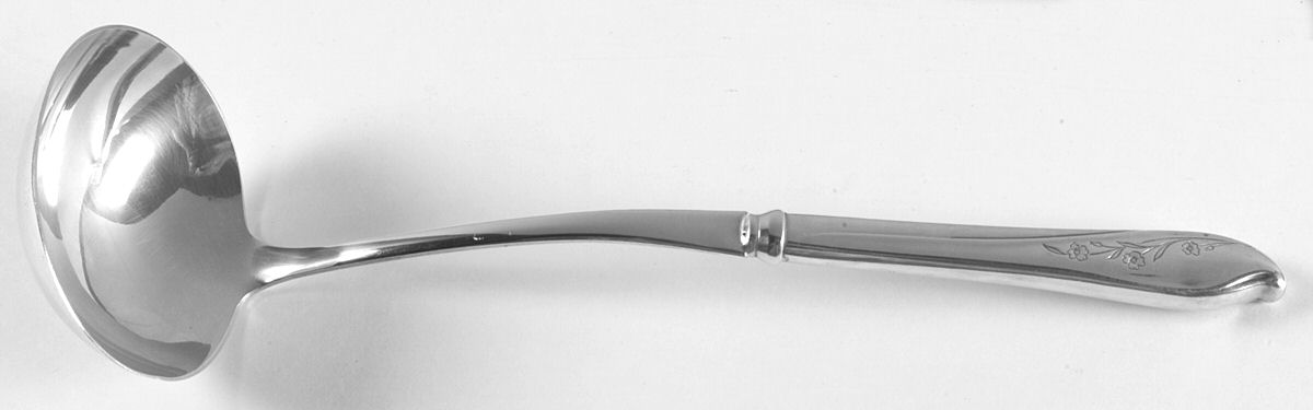 Springtime (Silverplate, 1957) Hollow Handle Soup Ladle with Solid Bowl by International Silver-1