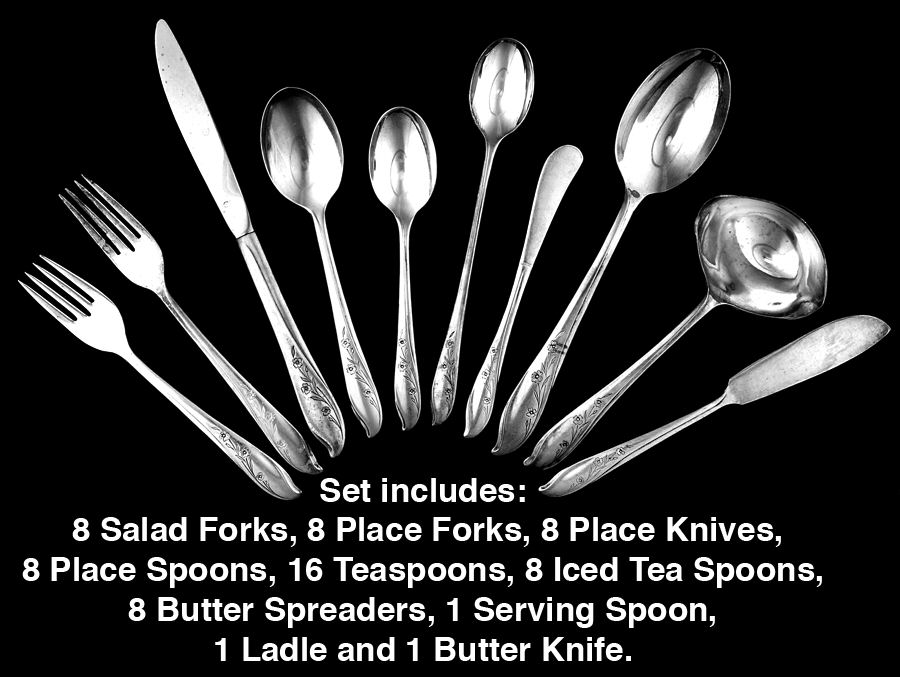 Springtime (Silverplate, 1957) 67 Piece Set by International Silver-1