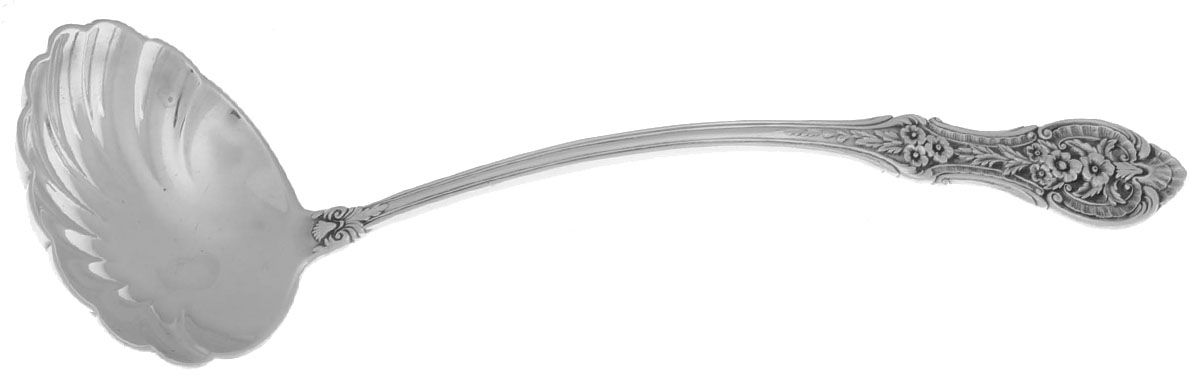 Springtime (Sterling, 1935) Solid Piece Cream Ladle by International Silver-1