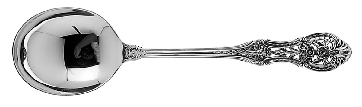 Springtime (Sterling, 1935) Round Bowl Soup Spoon (Gumbo) by International Silver-1