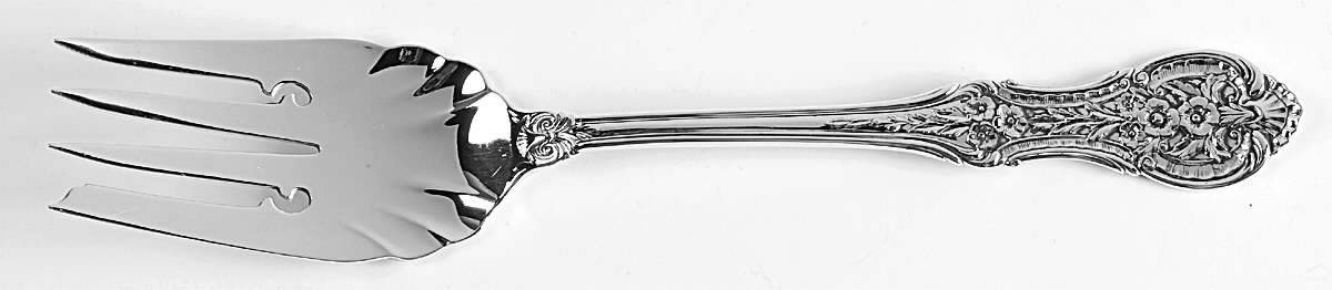 Springtime (Sterling, 1935) Small Solid Cold Meat Serving Fork by International Silver-1