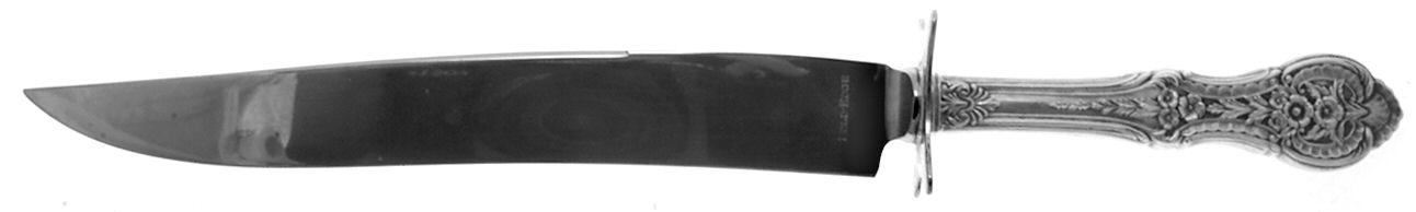 Springtime (Sterling, 1935) Small Carving Knife W/Sterling Guard by International Silver-1