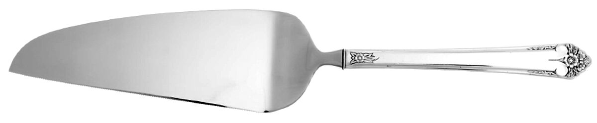 Starlight (Silverplate, 1950) Pie and Cake Server with Stainless Blade HC by International Silver-1