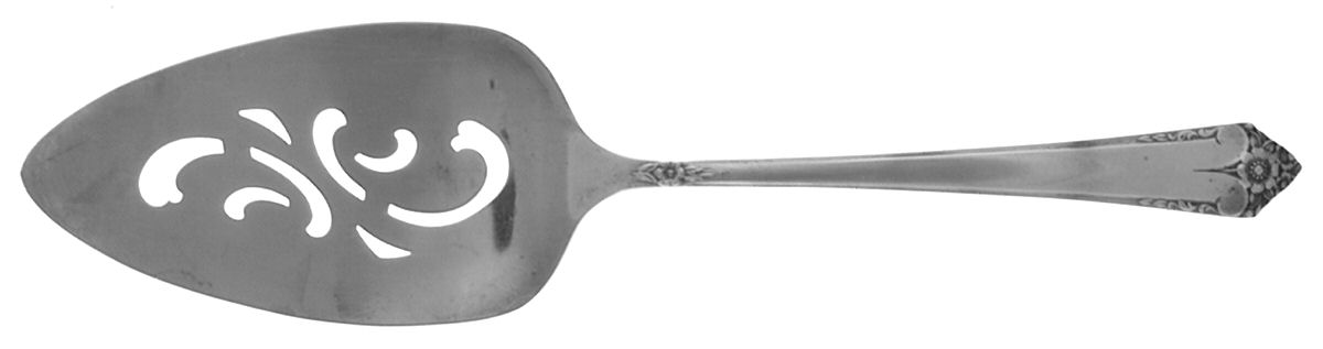 Starlight (Silverplate, 1950) Server-Pie/Solid-Pierced by International Silver-1