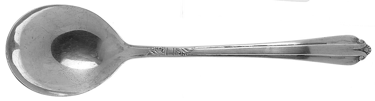 Starlight (Silverplate, 1939) Round Bowl Soup Spoon (Gumbo) by International Silver-1