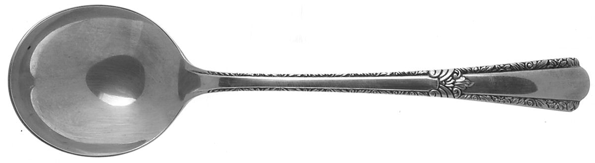 Stardust (Sterling, 1937) Round Bowl Soup Spoon (Gumbo) by International Silver-1