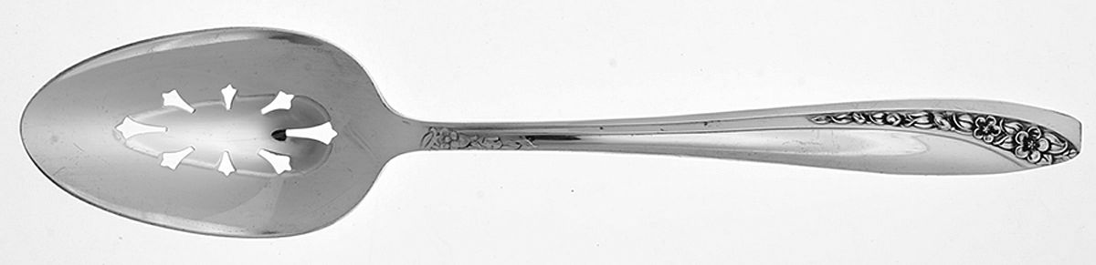 Starlight (Silverplate, 1953) Pierced Tablespoon (Serving Spoon) by International Silver-1
