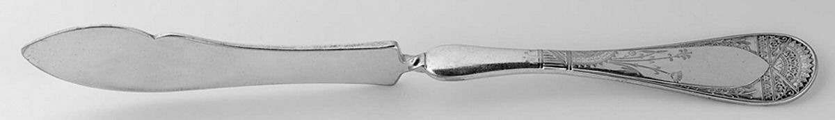 St. James (Silverplate, 1881) Flat Twisted Handle Master Butter Knife by International Silver-1