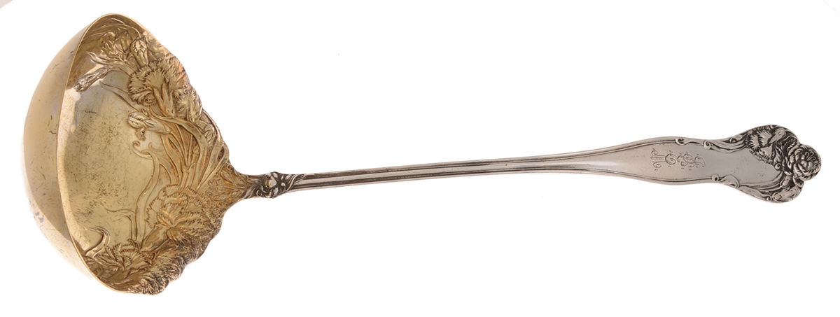Stratford (Sterling, 1902, No Monograms) Solid Soup Ladle by International Silver-1