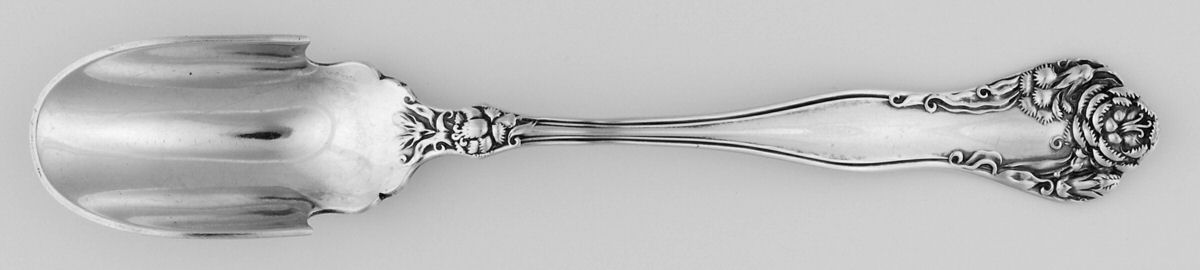 Stratford (Sterling, 1902, No Monograms) Solid Cheese Scoop by International Silver-1