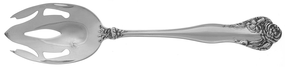 Stratford (Sterling, 1902, No Monograms) Pierced Tablespoon (Serving Spoon) by International Silver-1