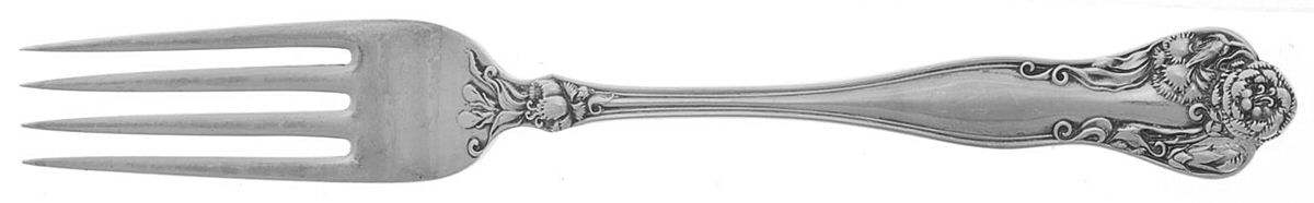 Stratford (Sterling, 1902, No Monograms) Solid Youth Tea Fork by International Silver-1