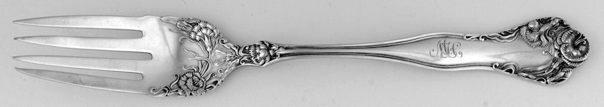 Stratford (Sterling, 1902, No Monograms) Individual Solid Fish Fork by International Silver-1