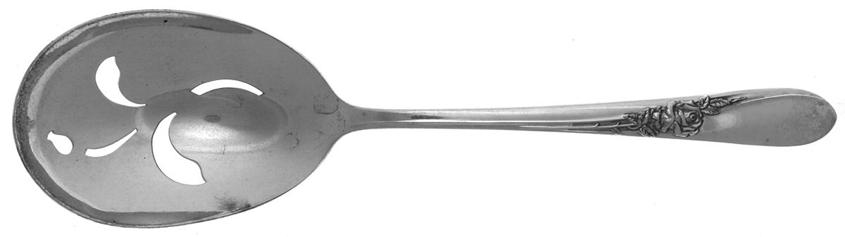 Stratford (Silverplate, 1955) Solid Pierced Casserole Spoon by International Silver-1