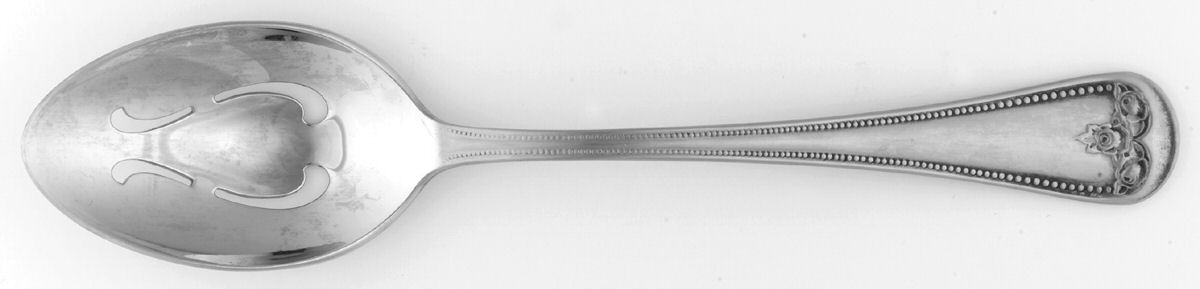 Stratford (Stainless) Pierced Tablespoon (Serving Spoon) by International Silver-1