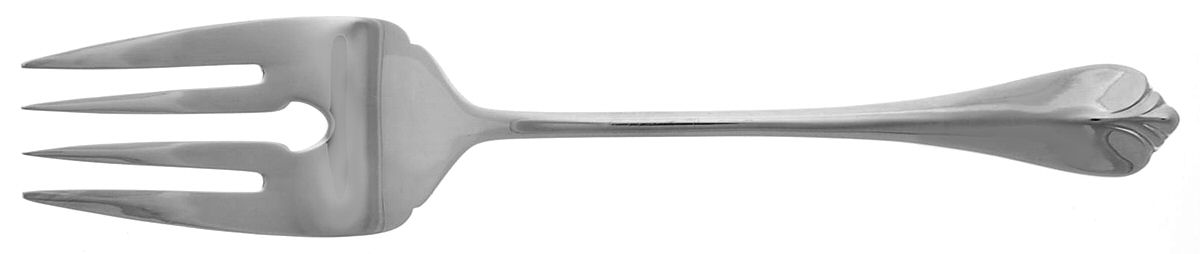 St. Regis (Silverplate, 1985) Large Solid Cold Meat Serving Fork by International Silver-1