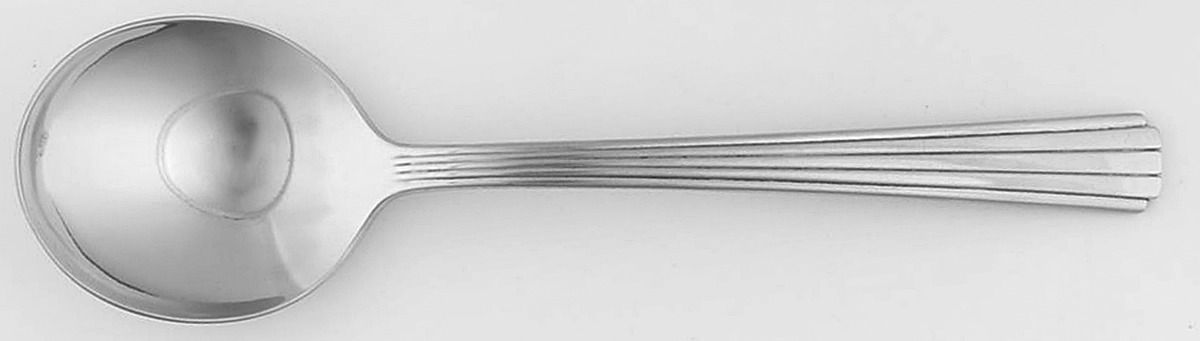 Supreme (Stainless) Round Bowl Soup Spoon (Gumbo) by International Silver-1