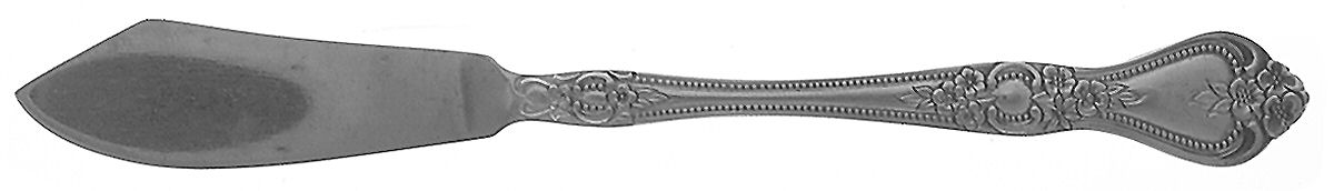 Summer Rose (Stainless) Flat Handle Master Butter Knife by International Silver-1