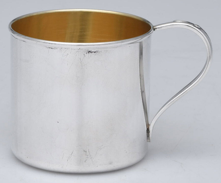 Sweep (Silverplate, 1958) Gold Lined Baby Cup by International Silver-1