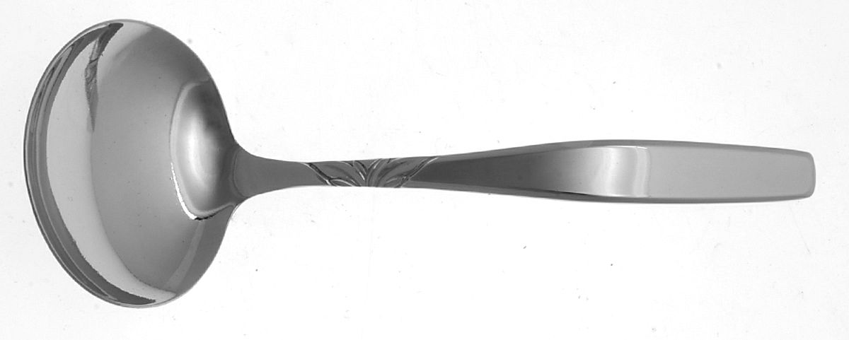 Swirl (Stainless) Solid Gravy Ladle by International Silver-1