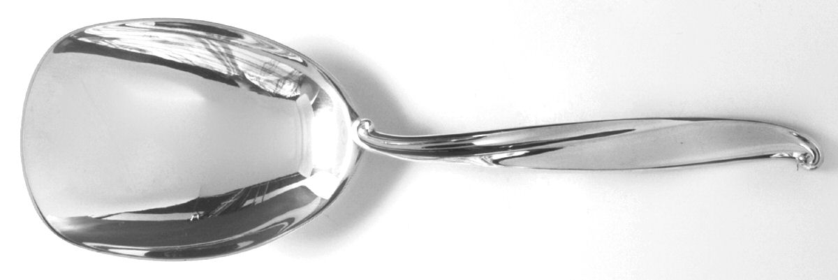 Swan Lake (Sterling, 1960) Solid Smooth Casserole Spoon by International Silver-1
