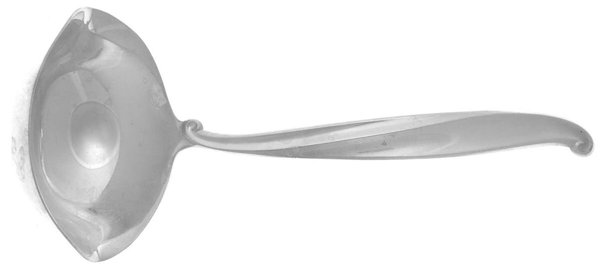Swan Lake (Sterling, 1960) Solid Gravy Ladle by International Silver-1