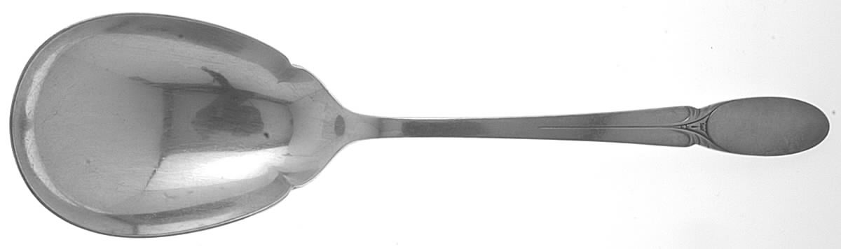 Sylvia (Silverplate, 1934) Solid Smooth Casserole Spoon by International Silver-1